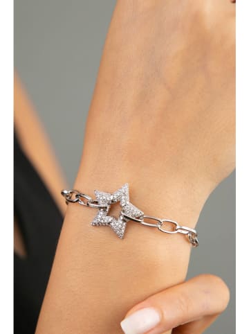 Heliophilia Verzilverde armband met sierelement