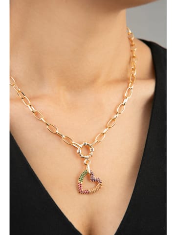 Heliophilia Vergulde ketting met sierelement - (L)43 cm