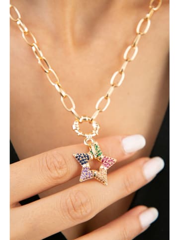 Heliophilia Vergulde ketting met sierelement - (L)43 cm