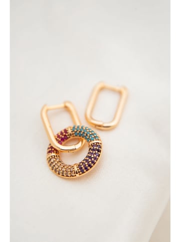 Heliophilia Kolczyki-kreole z cyrkoniami