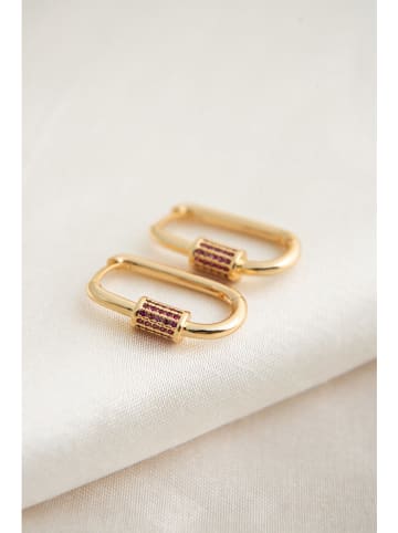 Heliophilia Kolczyki-kreole z cyrkoniami