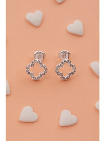 Heliophilia Zilveren oorstekers met edelstenen