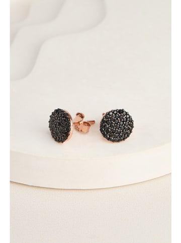 Heliophilia Pozłacane kolczyki-wkrętki z cyrkoniami