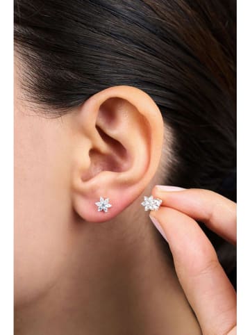 Heliophilia Zilveren oorstekers met edelstenen