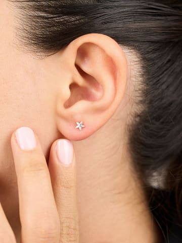 Heliophilia Zilveren oorstekers met edelstenen