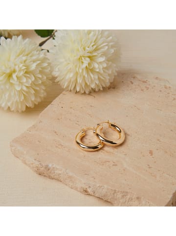 Heliophilia Pozłacane kolczyki-kreole