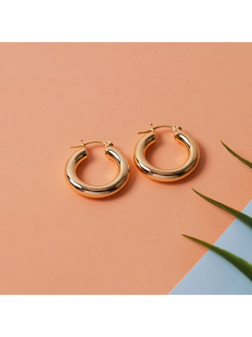 Heliophilia Pozłacane kolczyki-kreole