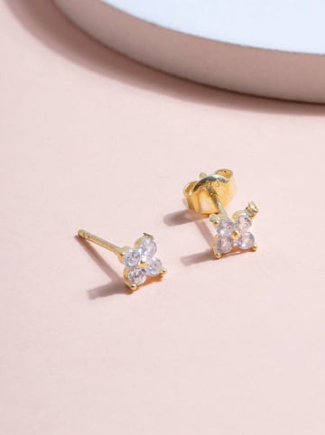 Heliophilia Zilveren oorstekers met edelstenen