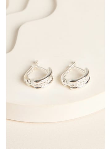 Heliophilia Srebrne kolczyki z cyrkoniami