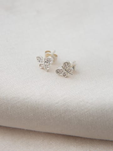 Heliophilia Zilveren oorstekers met edelstenen