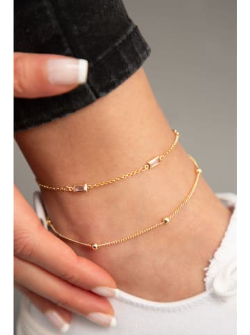 Heliophilia Vergulde enkelketting met edelstenen