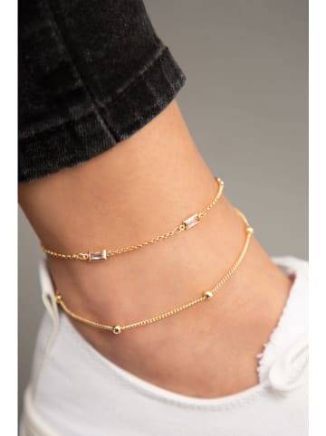 Heliophilia Vergulde enkelketting met edelstenen