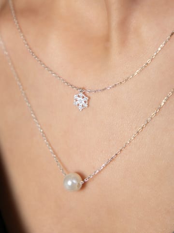 Heliophilia Srebrny naszyjnik z zawieszką - dł. 43 cm