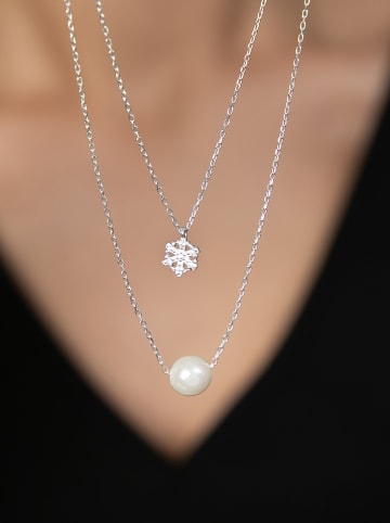 Heliophilia Silber-Halskette mit Anhänger - (L)43 cm