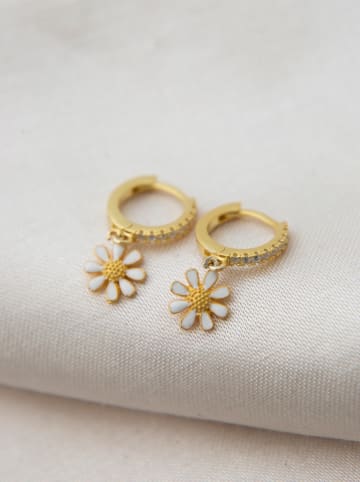 Heliophilia Silber-Creolen mit Edelsteinen