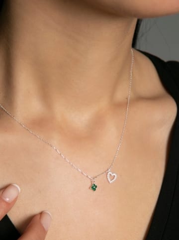 Heliophilia Zilveren ketting met sierelementen - (L)43 cm