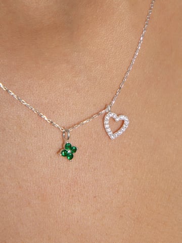 Heliophilia Zilveren ketting met sierelementen - (L)43 cm