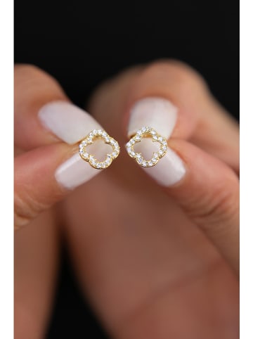 Heliophilia Zilveren oorstekers met edelstenen