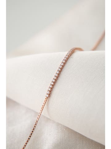 Heliophilia Rosévergold. Armkette mit Edelsteinen