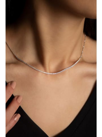 Heliophilia Zilveren ketting met edelstenen - (L)43 cm