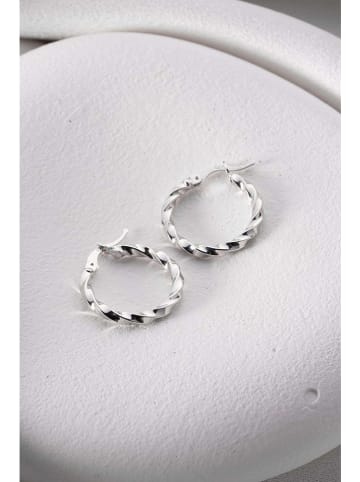 Heliophilia Srebrne kolczyki-kreole