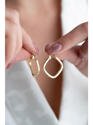 Heliophilia Pozłacane kolczyki-kreole