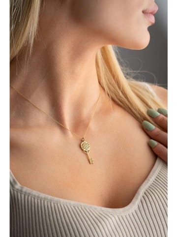 Heliophilia Vergulde ketting met hanger - (L)42 cm