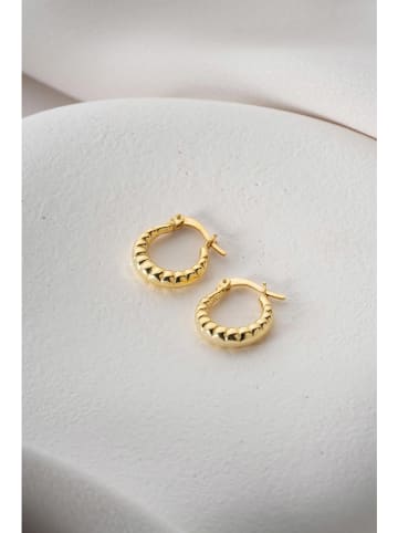 Heliophilia Pozłacane kolczyki-kreole