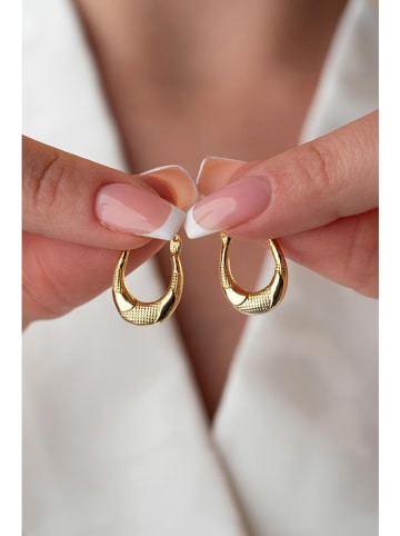 Heliophilia Pozłacane kolczyki-kreole