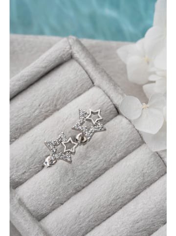 Heliophilia Zilveren oorstekers met edelstenen