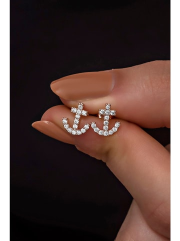 Heliophilia Zilveren oorstekers met edelstenen