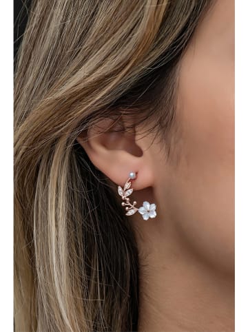 Heliophilia Srebrne kolczyki-wkrętki z cyrkoniami