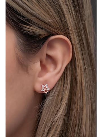 Heliophilia Zilveren oorstekers met edelstenen