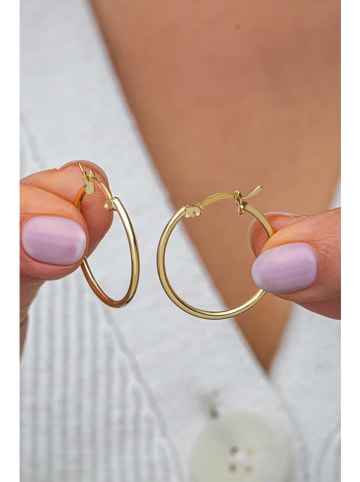 Heliophilia Pozłacane kolczyki-kreole