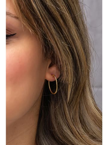 Heliophilia Pozłacane kolczyki-kreole