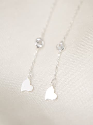 Heliophilia Zilveren oorhangers met edelstenen