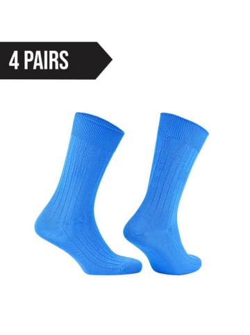 Norfolk 4-delige set: sokken blauw