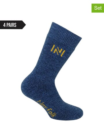 Norfolk 4-delige set: sokken blauw
