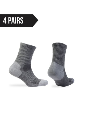 Norfolk 4er-Set: Funktionssocken in Grau