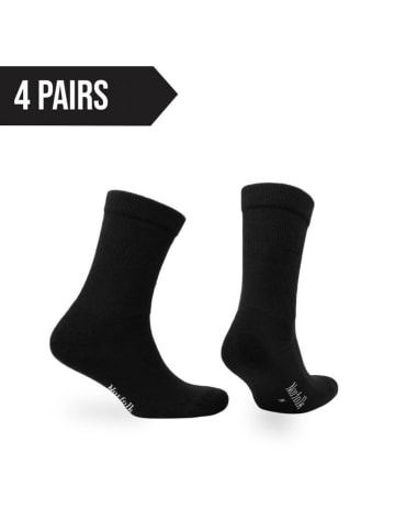 Norfolk 4-delige set: sokken zwart