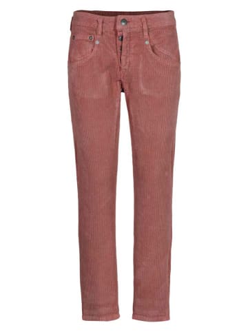 Herrlicher Spodnie sztruksowe w kolorze czerwonym