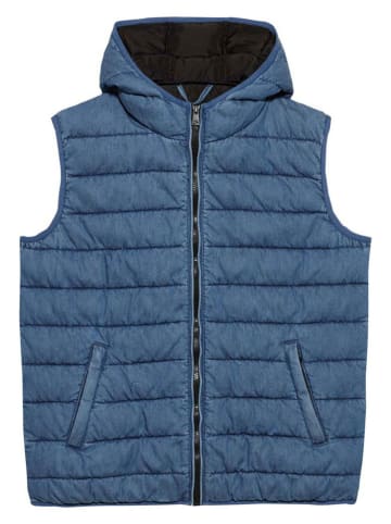 Herrlicher Doorgestikte bodywarmer blauw