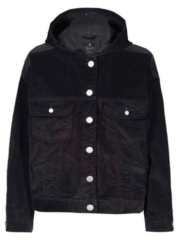 Herrlicher Kurtka sztruksowa w kolorze czarnym