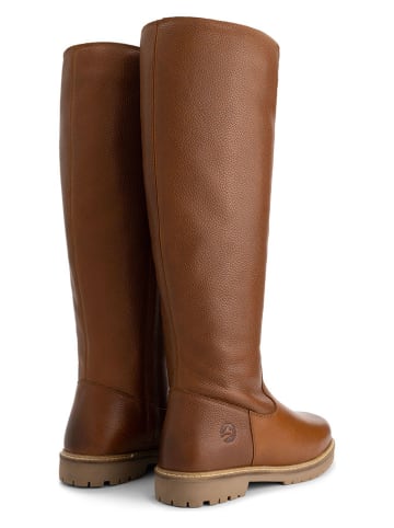 TRAVELIN' Leder-Stiefel "Dyreborg" in Hellbraun