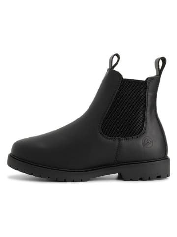 TRAVELIN' Leder-Chelsea-Boots "Raufoss" in Schwarz