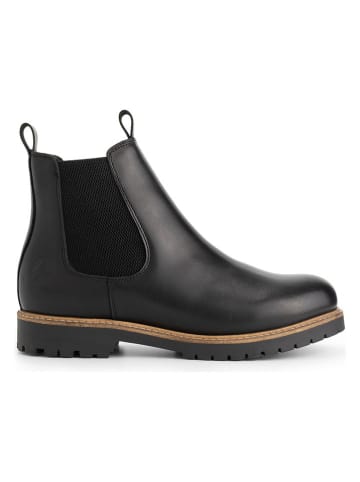 TRAVELIN' Leren chelseaboots "Agder" zwart