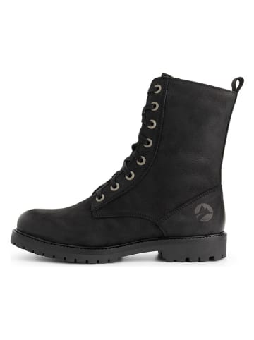 TRAVELIN' Leren boots "Bossvika" zwart