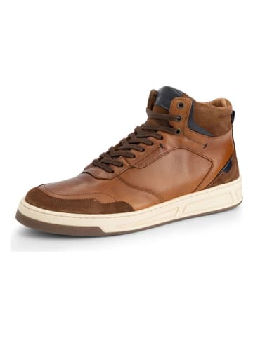 TRAVELIN' Leder-Sneakers "Durham" in Hellbraun