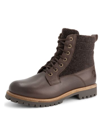 TRAVELIN' Leder-Boots "Enningdal" in Braun