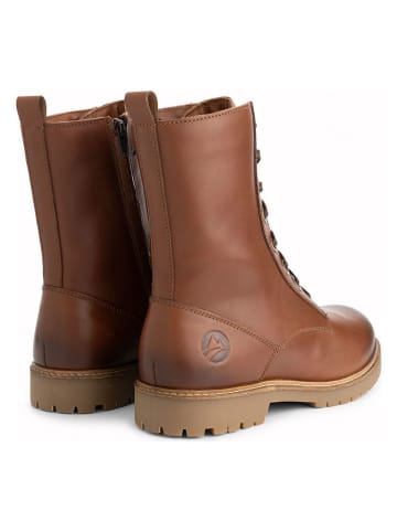 TRAVELIN' Leren boots "Forsol" lichtbruin